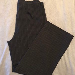 Gray Pinstripe Dress Pants